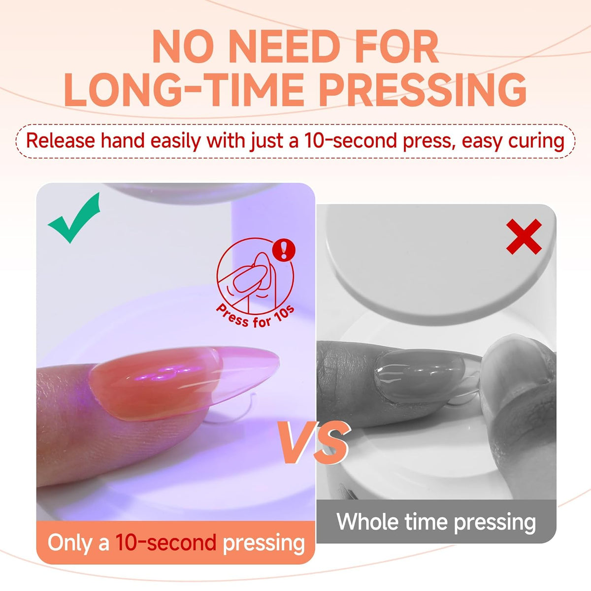 UNA GELLA Solid Nail Glue Gel 15ml Lamp Curing Needed Solid Soak Off U V/LED Lamp Required Super
