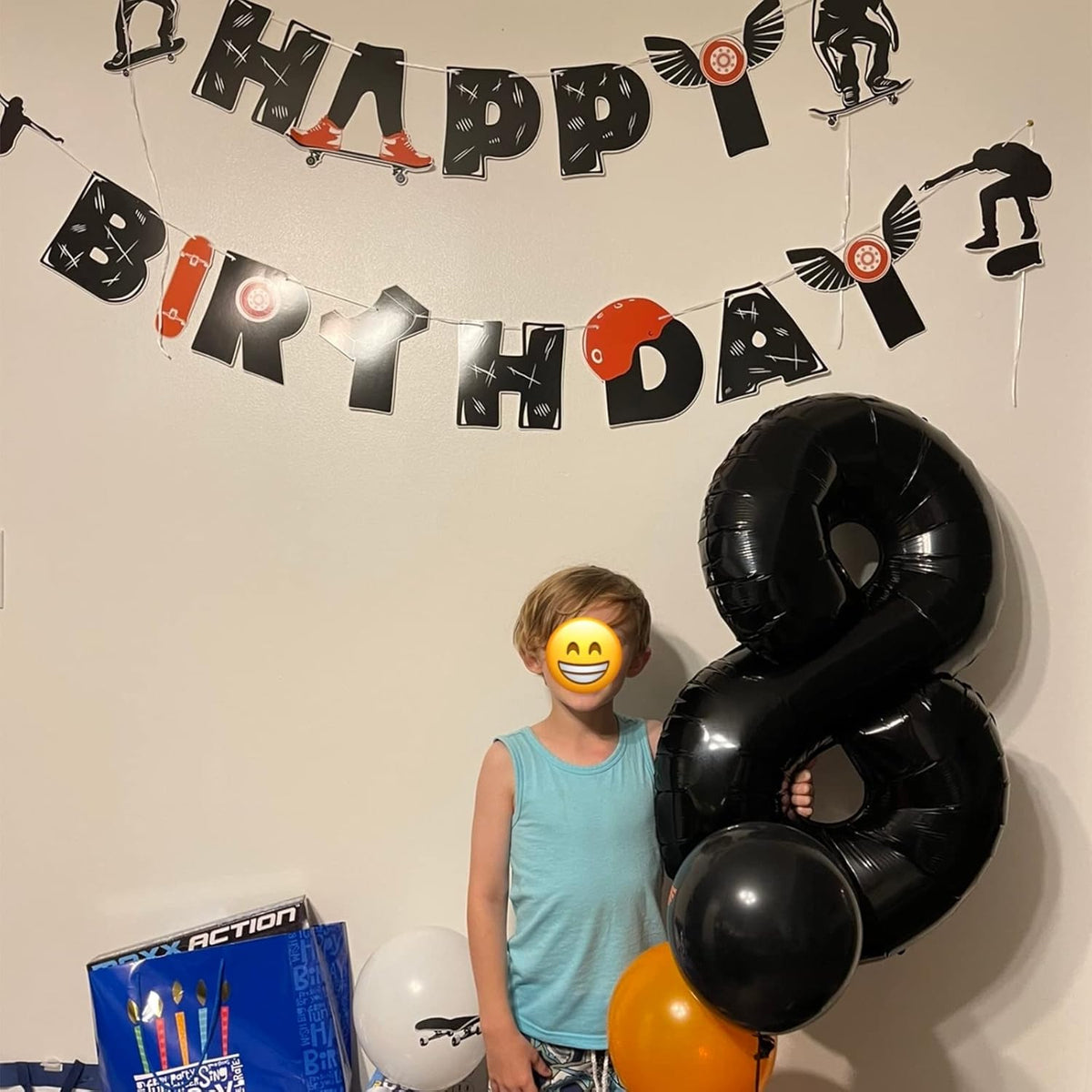 40'' Black Number 9 Balloons, Giant Self Inflating Foil Number Balloons Set 0-9, Large Digital 9