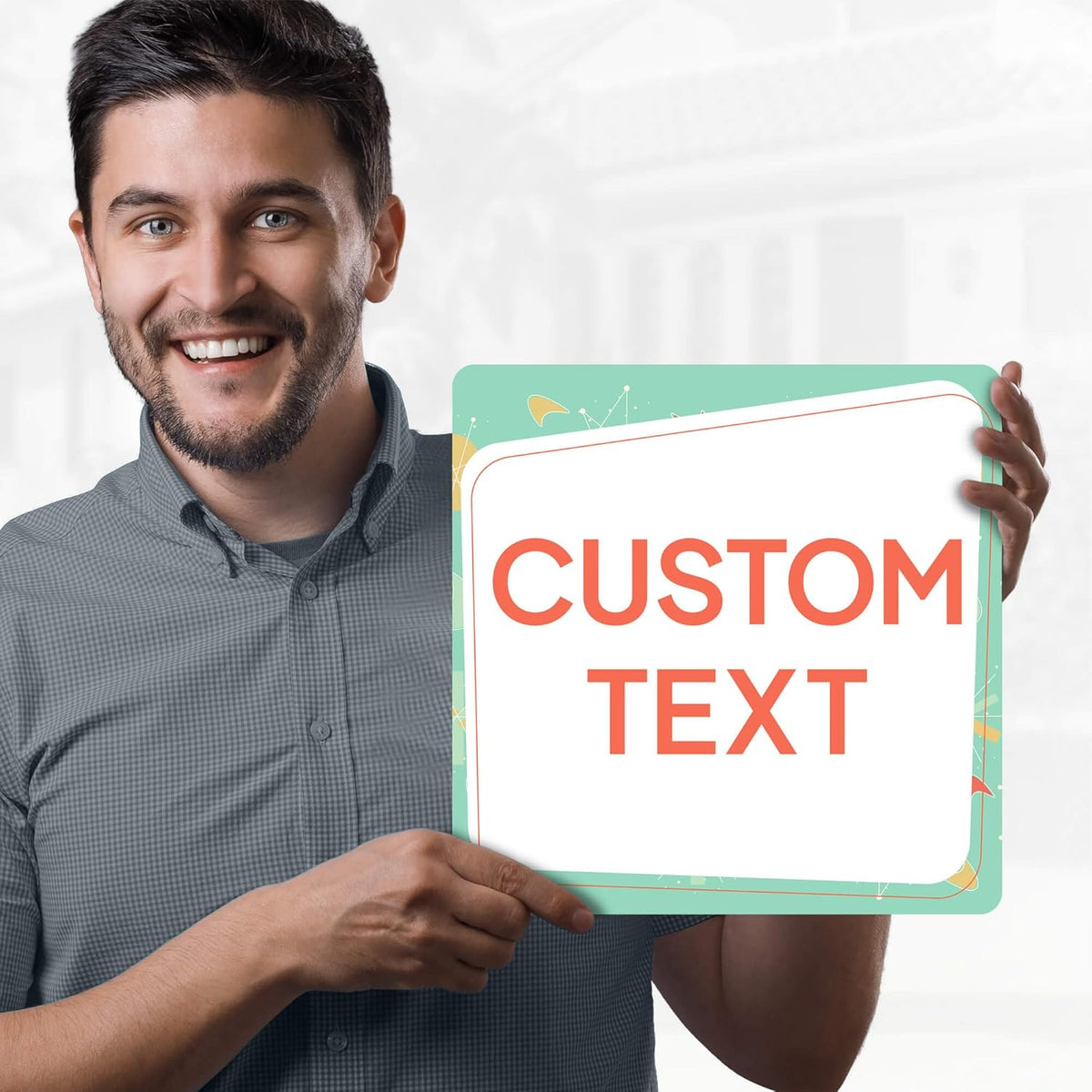 Custom Sign, Custom Street Sign, 11 Font Colors, 13 Font Styles, 4 Hole Options, 22 Sizes, 12x12