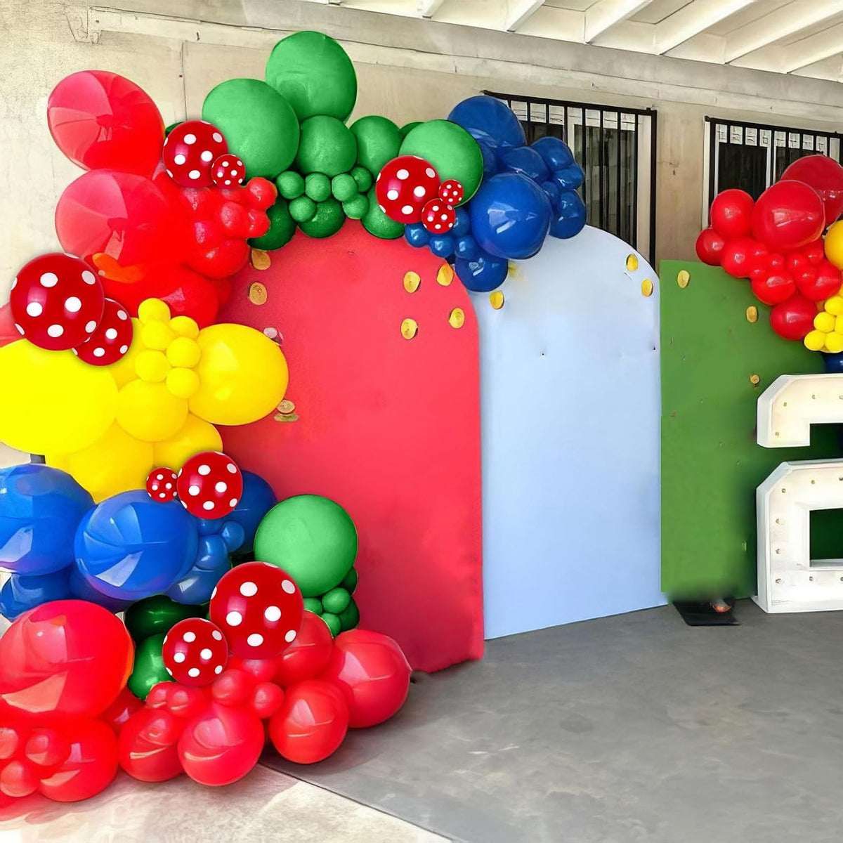 Red Yellow Blue Balloons, Red Blue Green Party Balloons Red Polka Dot Balloons Carnival Circus