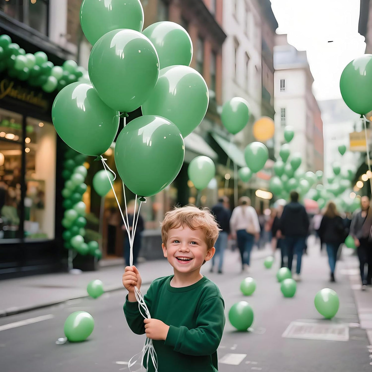 KAWKALSH Sage Green Balloon 12 Inch, 110pcs Latex Party Balloons Helium Bright Color for Birthday