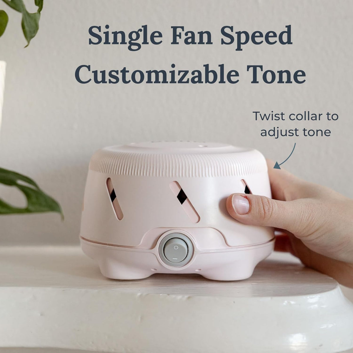 Yogasleep Dohm Uno White Noise Sound Machine, Natural Pink Noise from a Real Fan, Adjustable Tone &