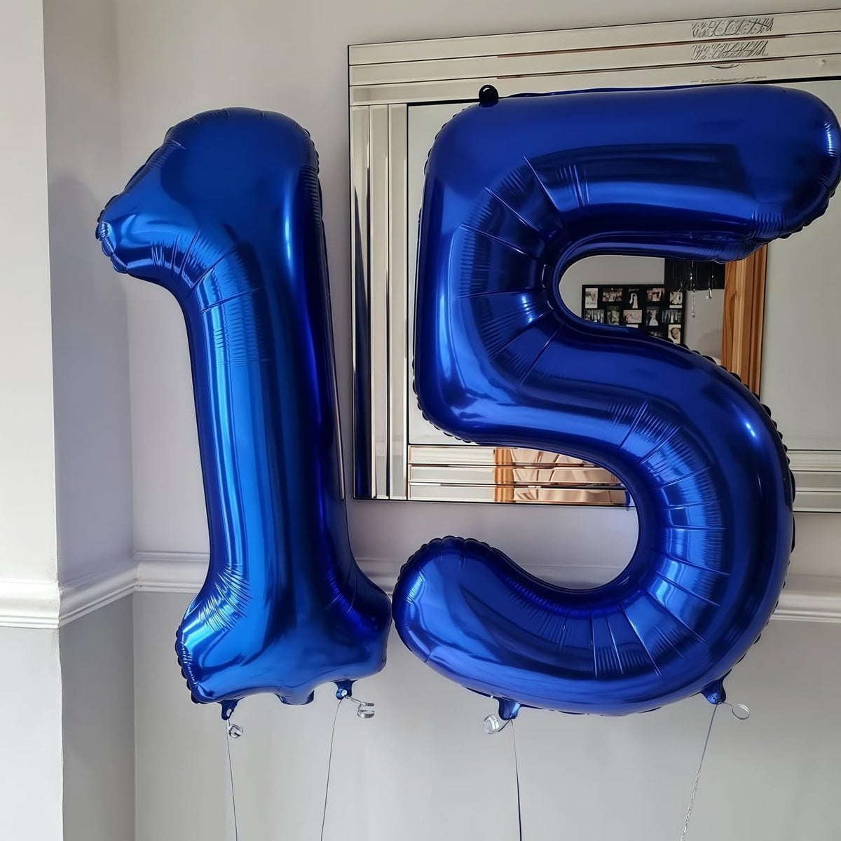 Navy Blue 7 Balloon Number,40 Inch Number 7 Balloon Big Dark Blue 7 Foil Mylar Helium Balloon for