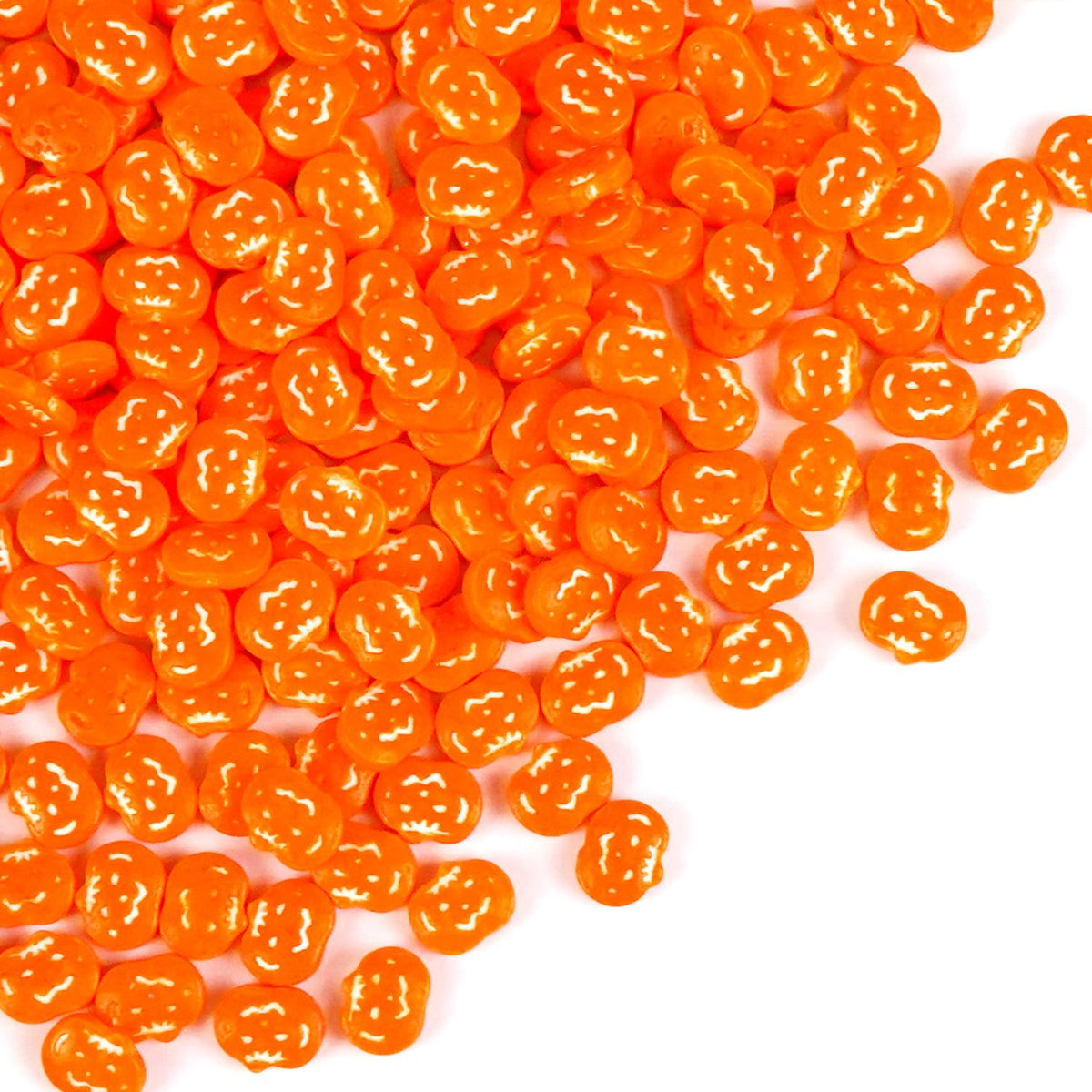 Edible Pumpkin Sprinkles for Cake Decorating, Halloween Orange Sugar Sprinkles, 150g/5.29oz