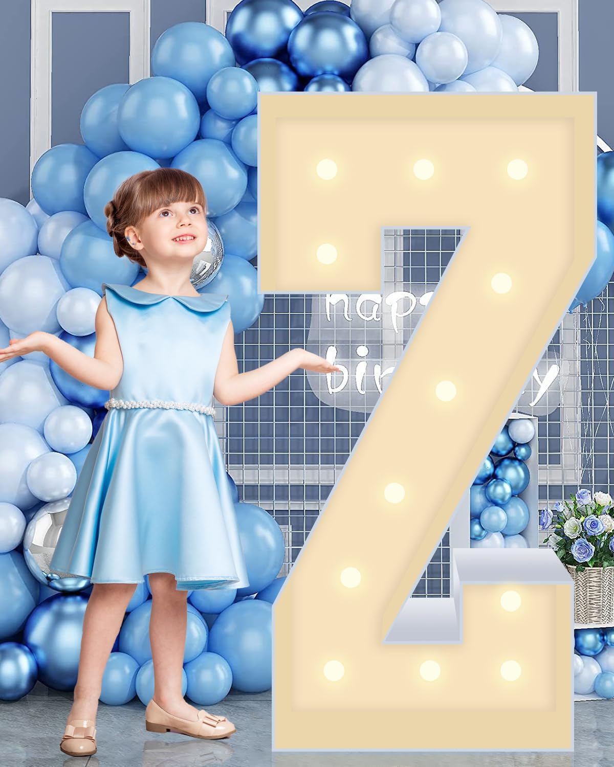 4FT Marquee Plastic Letters Z - Light up Letters Z Are Made from Corrugated Plastic Board - Quick