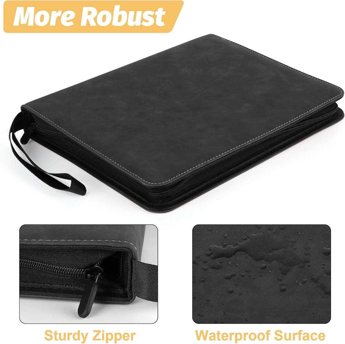 Trading Card Binder, Premium 9 Pocket Card Binder, 720 Double Sided Pocket PU Collection Binder
