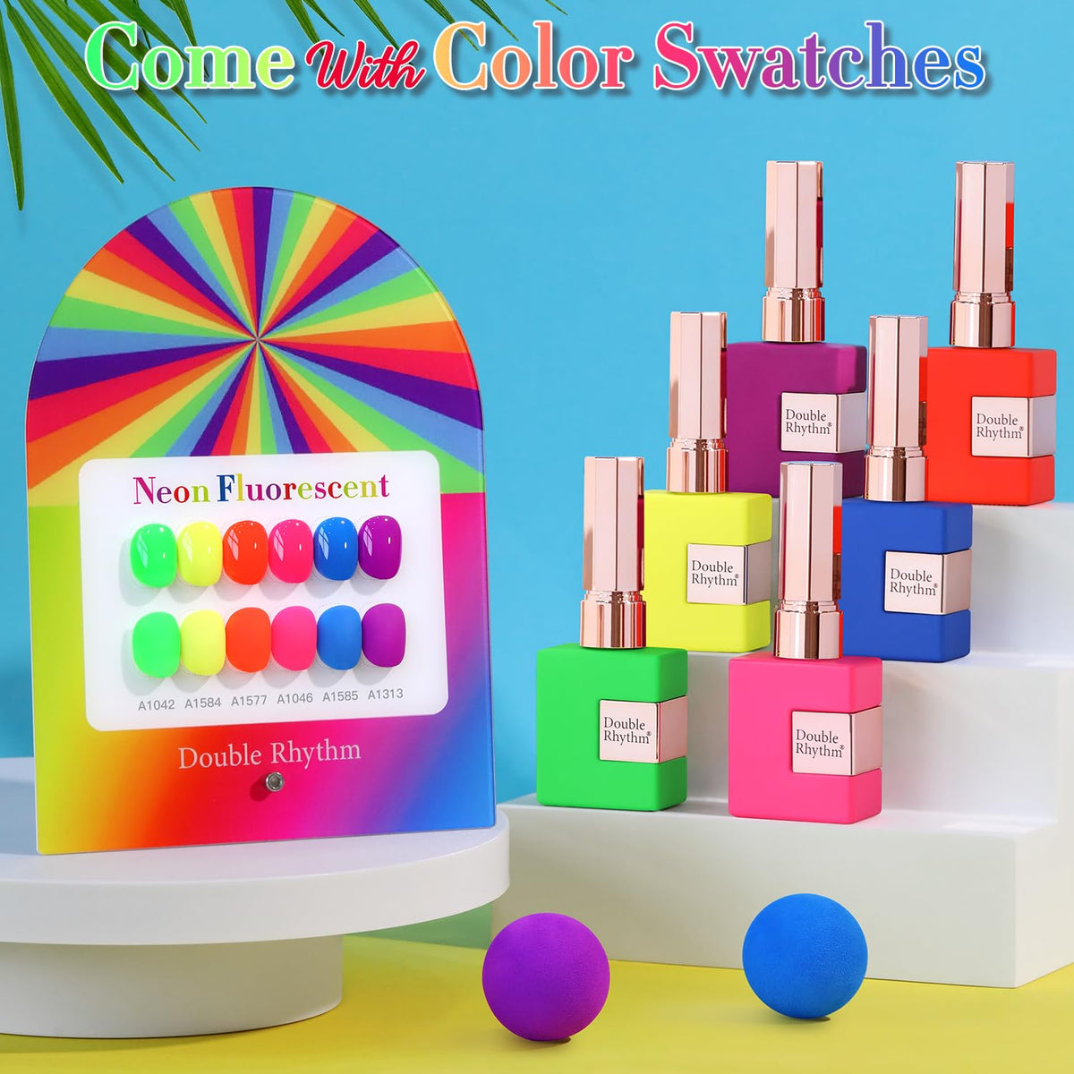 Double Rhythm 6 Pcs 15 ML Gel Polish Set Same Color Same Bottle Soak Off Gel Polish Kit Nail Art