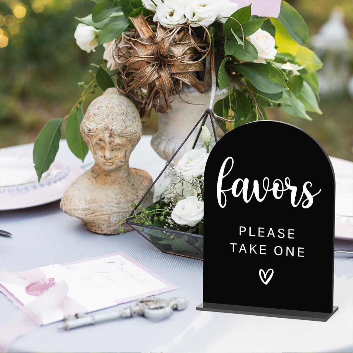 Acrylic Wedding Sign, Bridal Shower Decorations, Favors Please Take One Sign for Ceremony, Modern