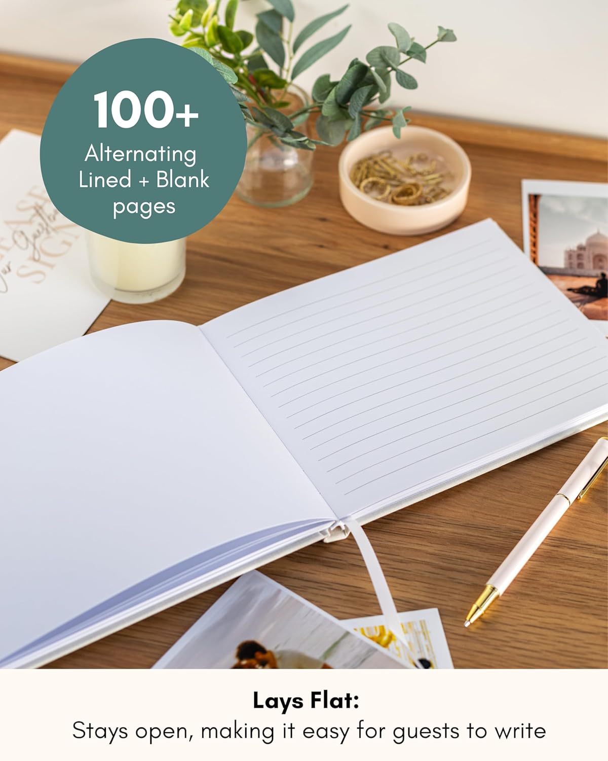 Lamare 2025 Graduation Guest Book – Elegant Guest Book for Party, Graduation, Baby Shower Guest