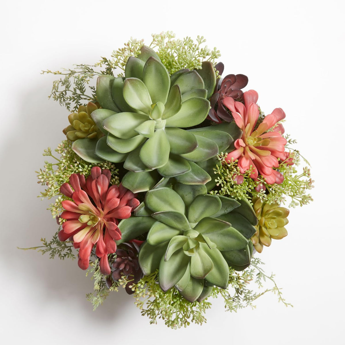 Faux Succulent Arrangement, Premium Artificial Indoor Plant Enhances Interior Design, Display on