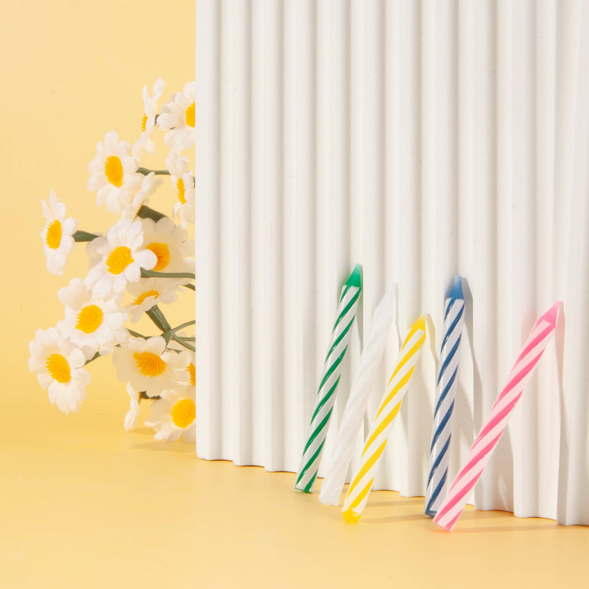 PHD CAKE 144-Count Multicolored Spiral Birthday Candle, Birthday Candles for Cake, Cupcake Candles