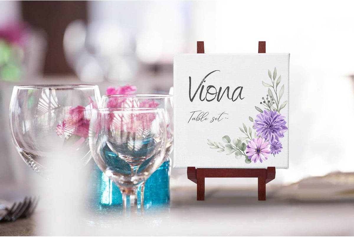 9 Inch Tabletop Easel Stand | Small Canvas Painting Display Easel Stand - Walnut | Canvas