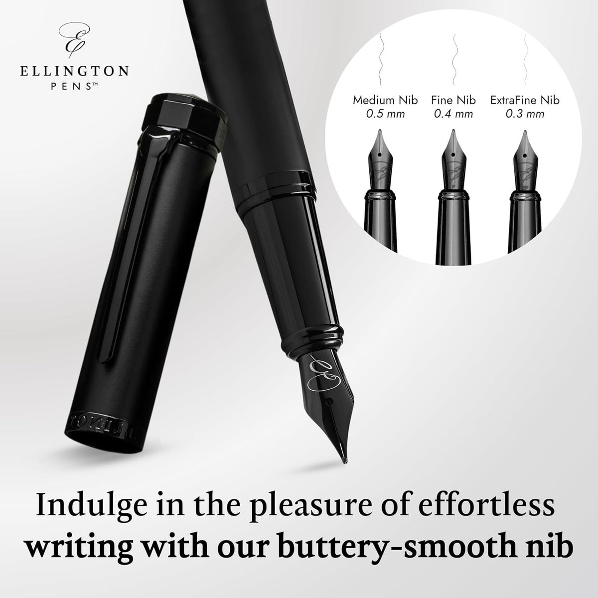 Ellington Pens Luxury Fountain Pen Set - Fountain Pens For Writing - Smooth Fine Nib - Includes