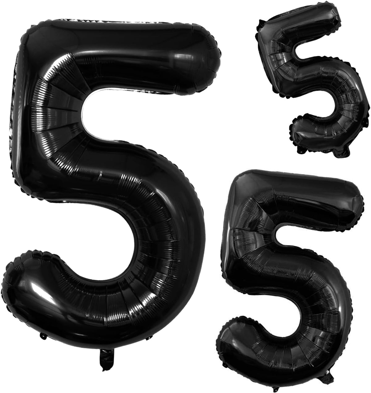 GOER Black Foil Balloons Number 5,Huge Number Balloons for 5th 15th 25th 35th 45th Birthday Party