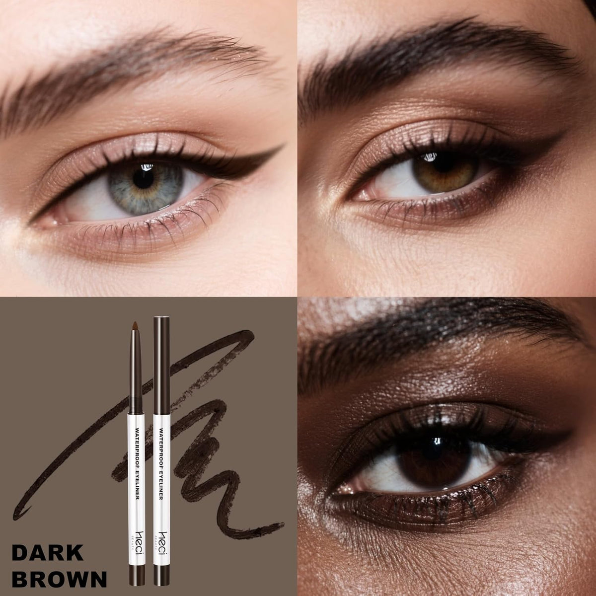 Mechanical Gel Eyeliner Pencil with a High-Pigment, Waterproof & Smudge-resistant, Glide Tip Eye