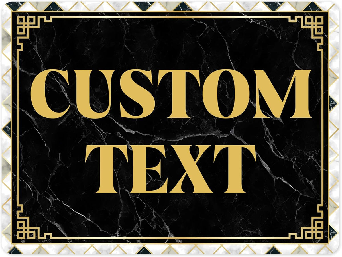 Custom Sign, Custom Street Sign, 11 Font Colors, 13 Font Styles, 4 Hole Options, 22 Sizes, 18x24