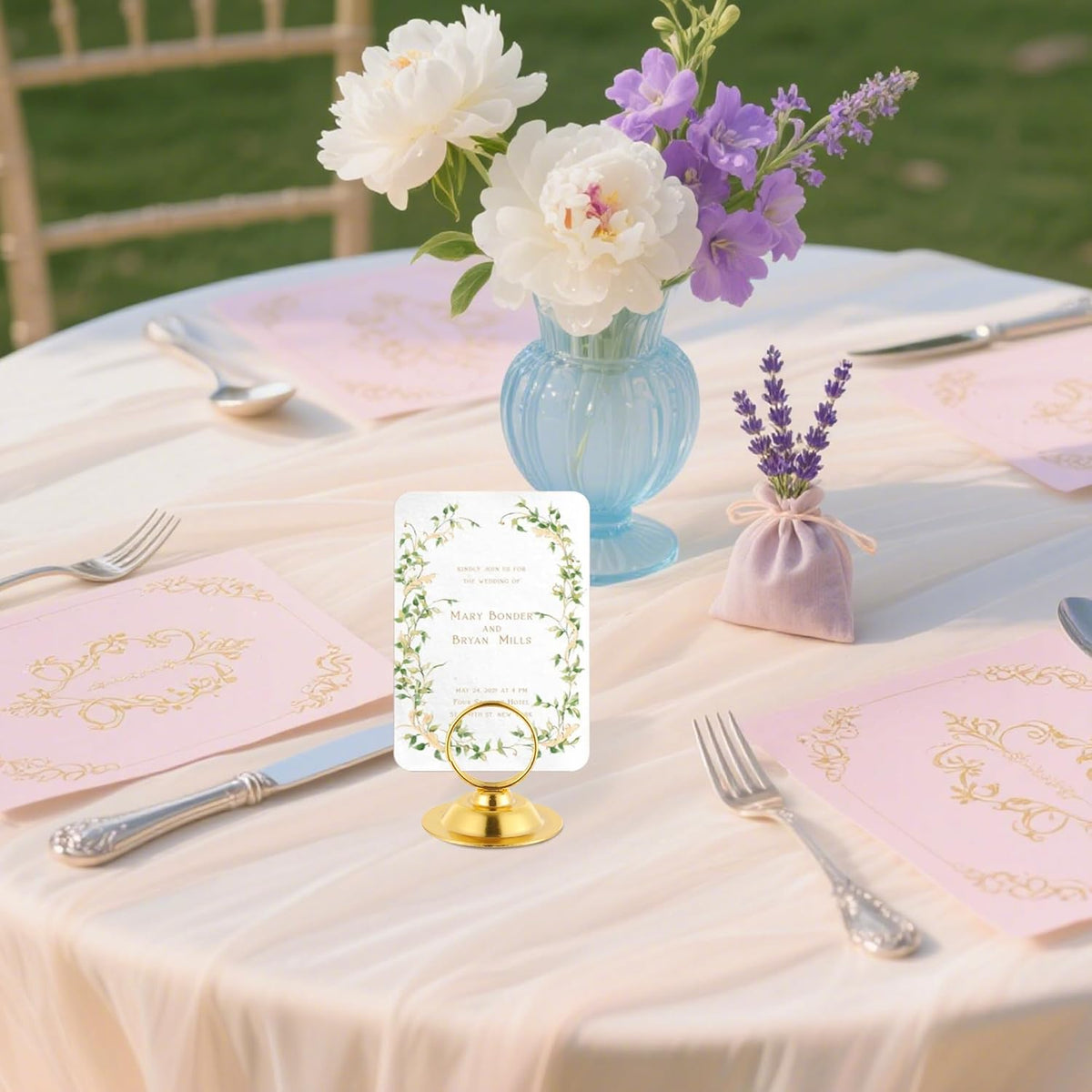 Urban Deco 16 PK Table Card Holder Place Card Holders Steel Card Holders for Photos, Food Signs