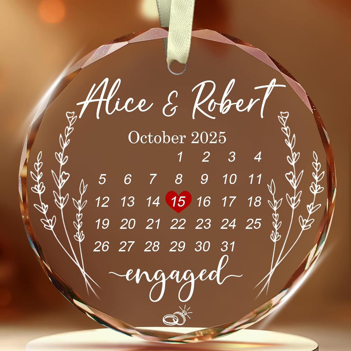 Personalized The Year We Became Mr & Mrs Christmas Ornaments - Wedding Gifts For Newlywed Couple