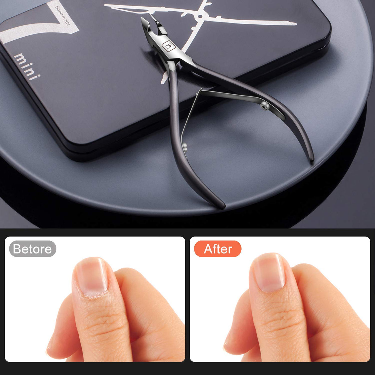 Cuticle Nippers Salon Grade for Manicurist Extremely Sharp Effortless Cuticle Trimmer Precise
