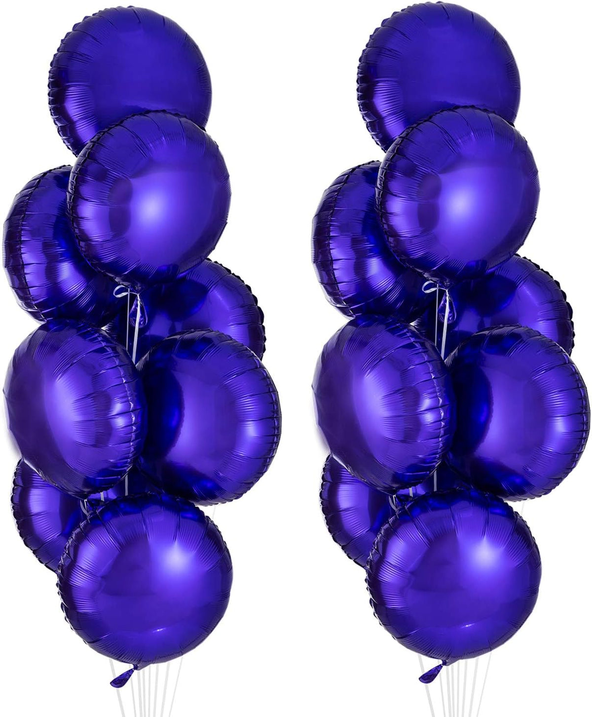 Purple Round Balloon 18 Inches Foil Balloons Mylar Helium Balloons for Birthday Party Wedding Baby