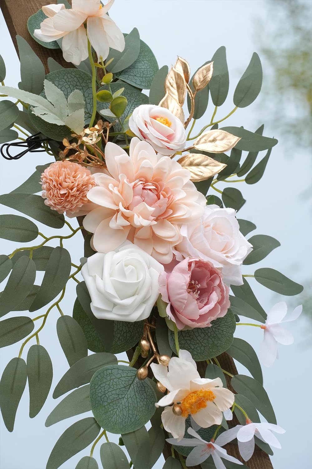 Faux Flower Swag Set of 2 for Wedding Welcome Signs Floral Swag Wedding Reception Ceremony Signs