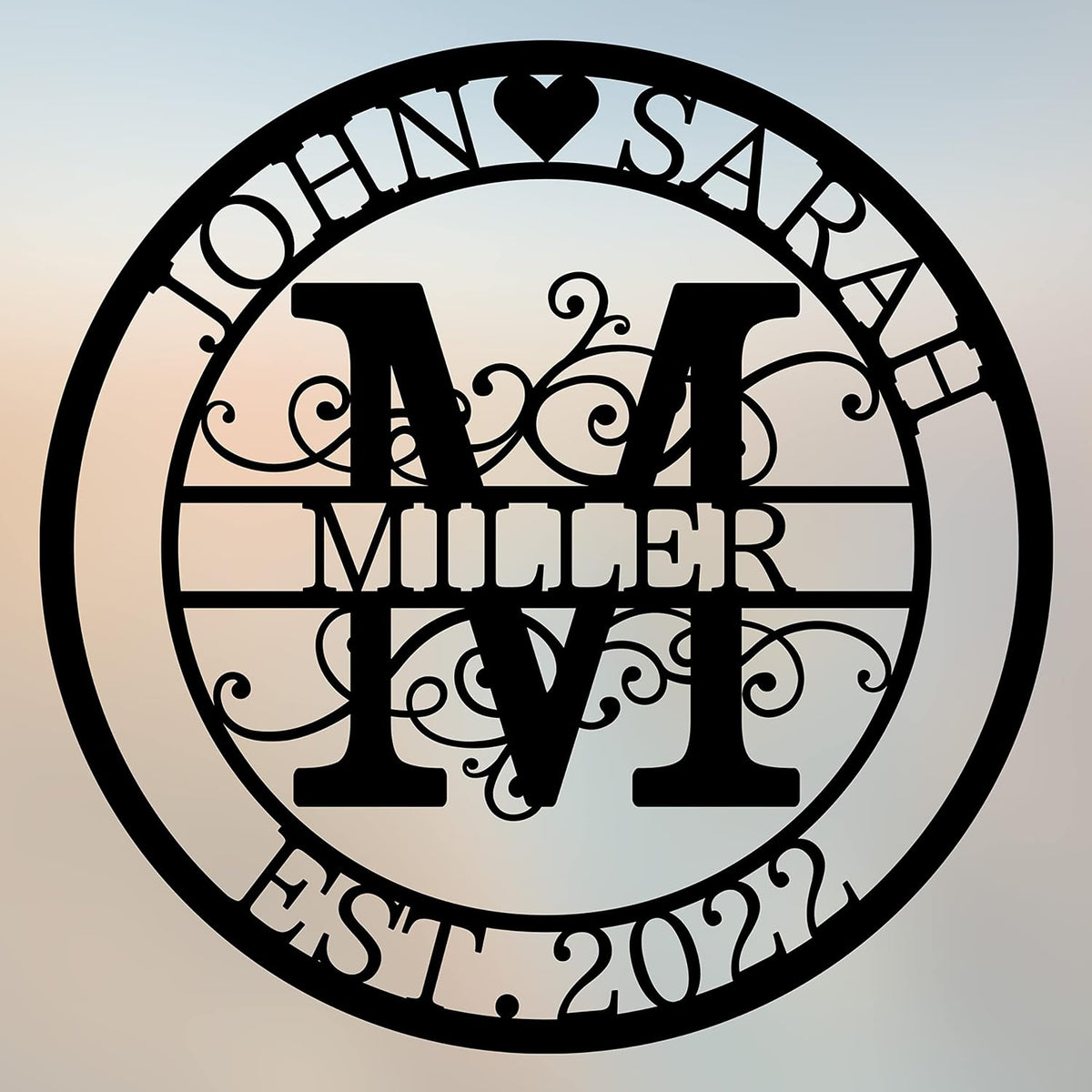 Custom Metal Sign - Personalized Name Sign - Family Sign - Outdoor Metal Wall Art Home Decor