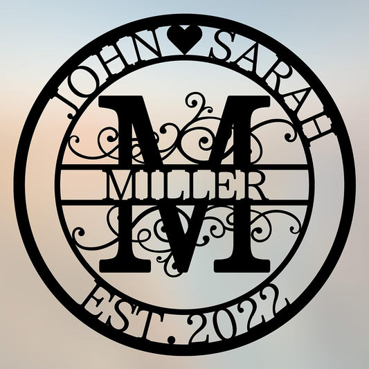 Custom Metal Sign - Personalized Name Sign - Family Sign - Outdoor Metal Wall Art Home Decor