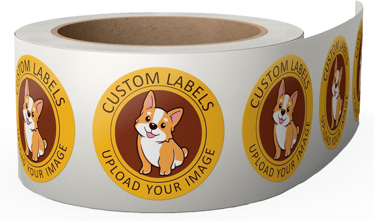 Custom Stickers Label Rolls, Build Your Own Stickers/Labels Any Design Premium Gloss BOPP Sticker