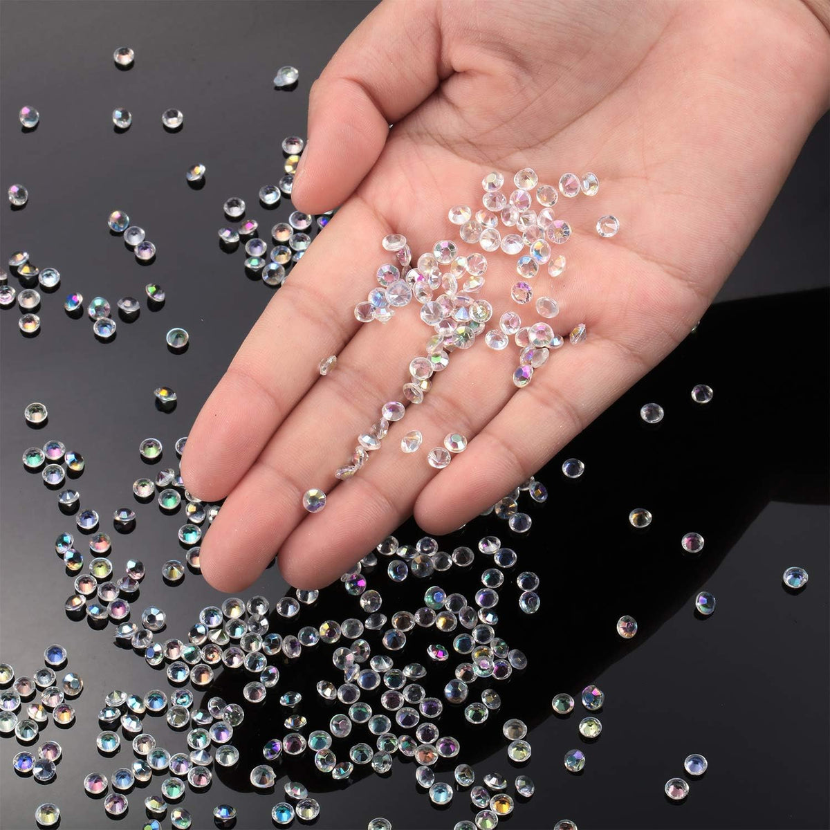 10000 Clear Wedding Table Scatter Crystals Acrylic Diamonds Rhinestones for Table Centerpiece