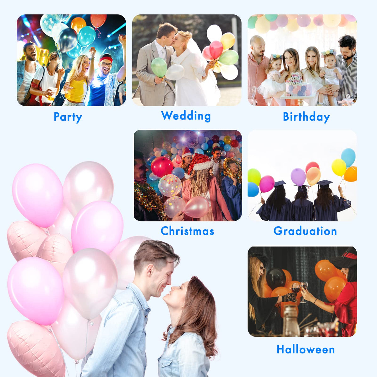 Balloon Pump Electric, SPLAKS Balloons Inflator Air Pump Portable Balloon Blower for Garland Arch