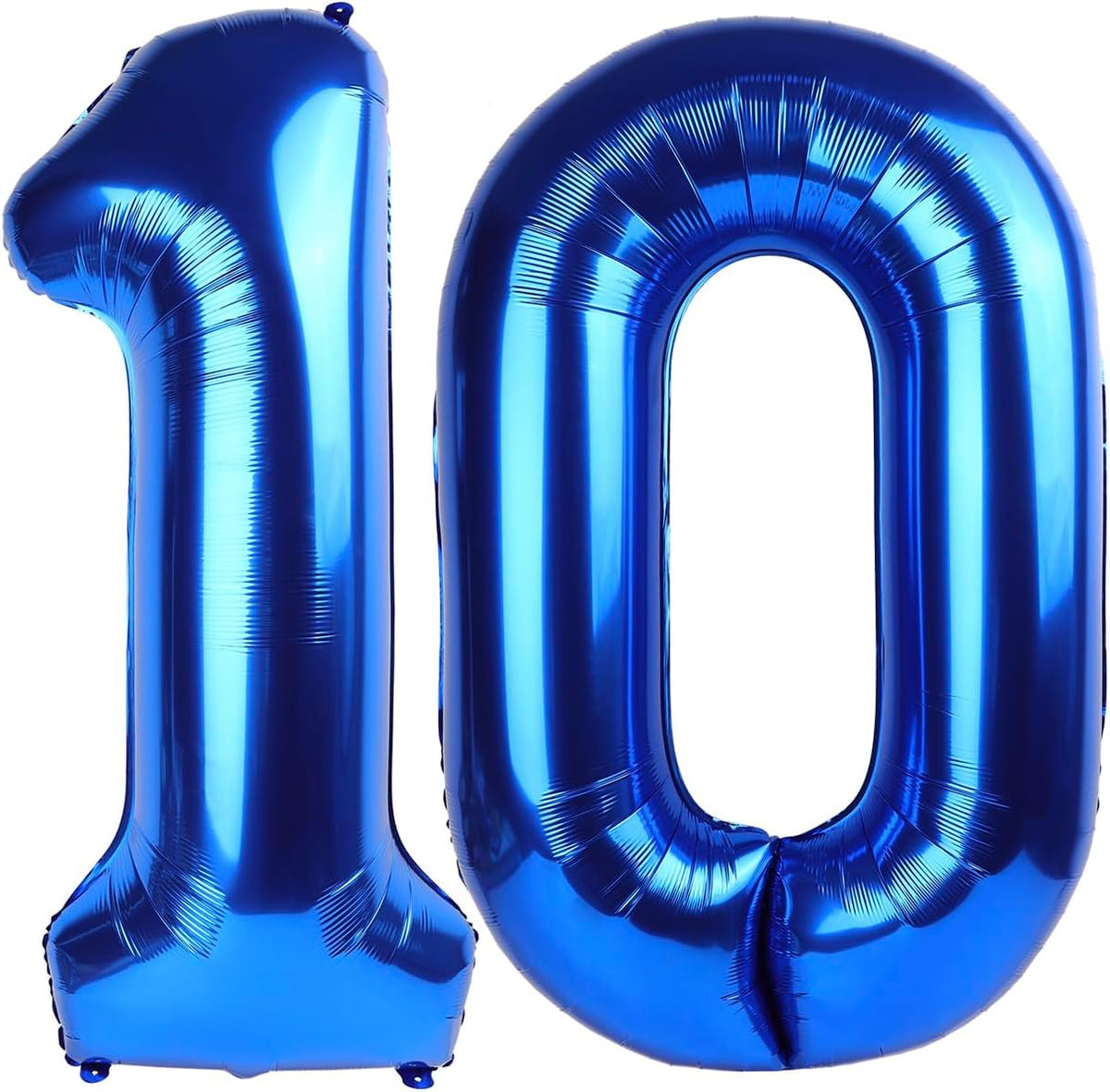 Giant Navy Blue 10 Balloon Number 40 Inch, 10 Number Balloons Birthday Supplies, 10 Year Old