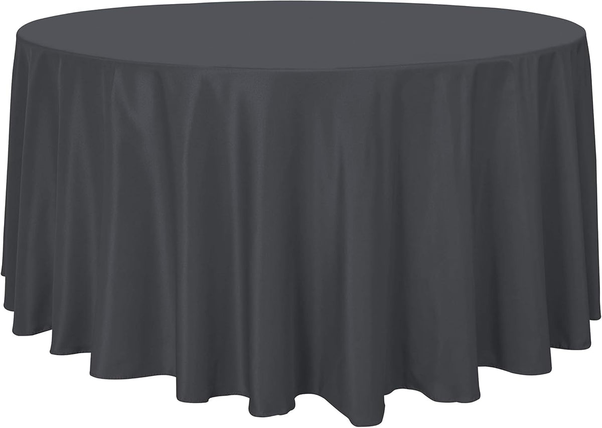 sancua Round Tablecloth - 108 Inch - Water Resistant Spill Proof Washable Polyester Table Cloth