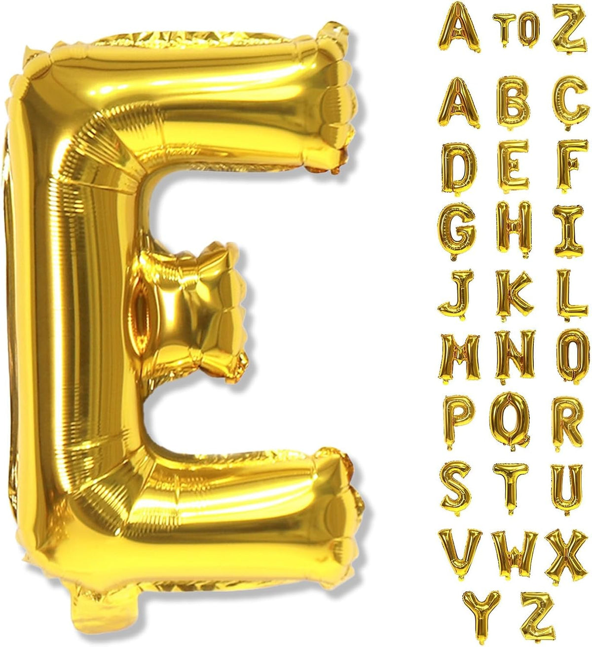 Large Custom Balloon Letters E, 40 Inch Helium Alphabet Word Balloons Decor, Big Self Inflating