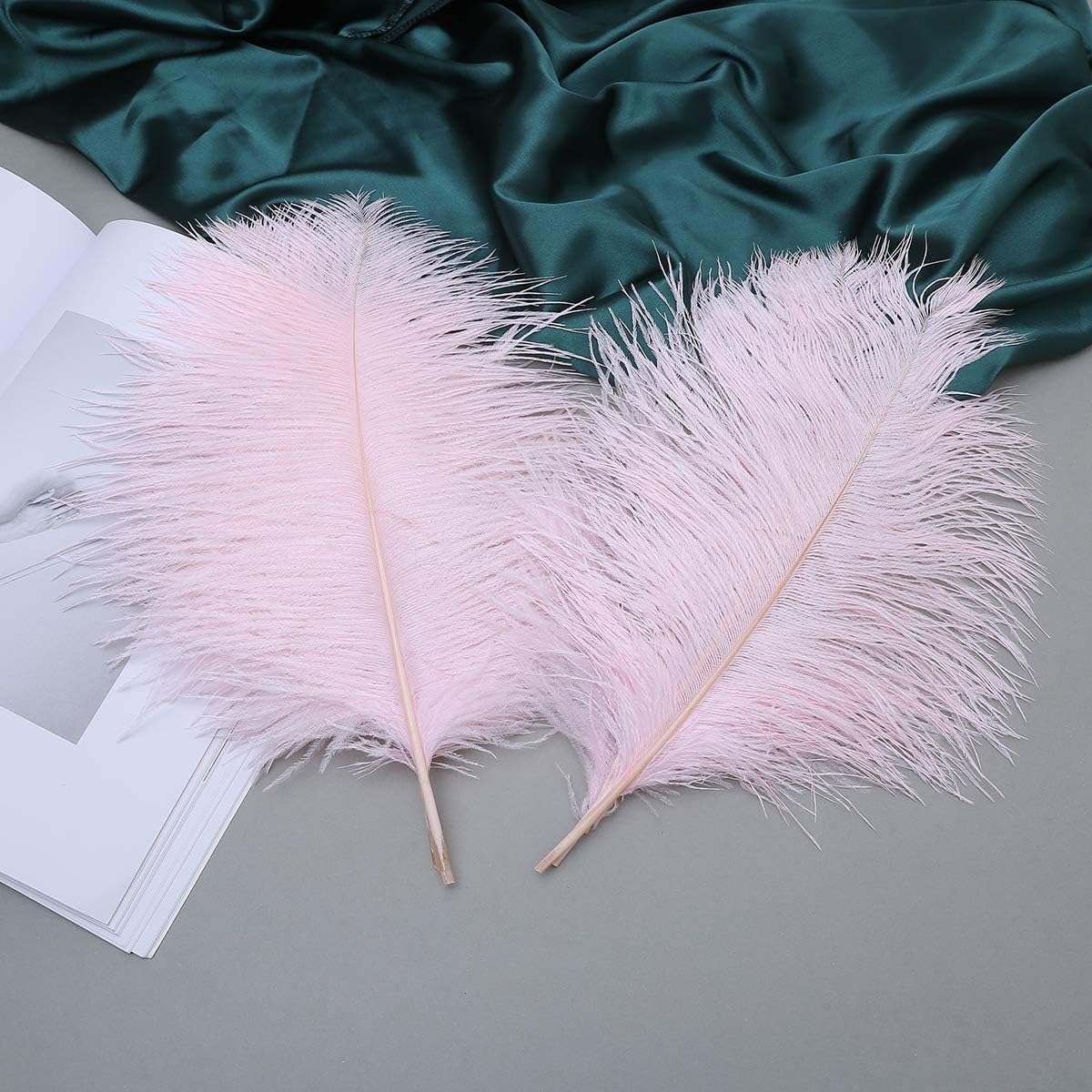 Ballinger Light Pink Ostrich Feathers - 24Pcs 12-14inch Large Feathers for Crafts,Party
