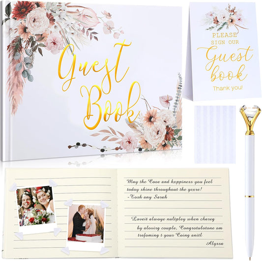Wedding Guest Book Personalized Photo Guestbook to Sign at Reception Wedding Guest Sign in Book