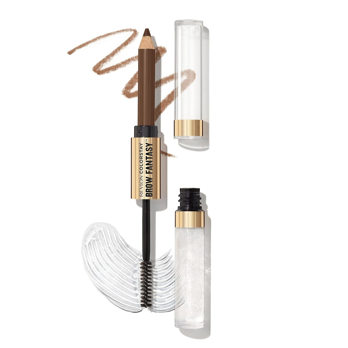 Revlon ColorStay Brow Fantasy, All In One Eyebrow Powder Pencil with Shaping Clear Gel, Gel Infused