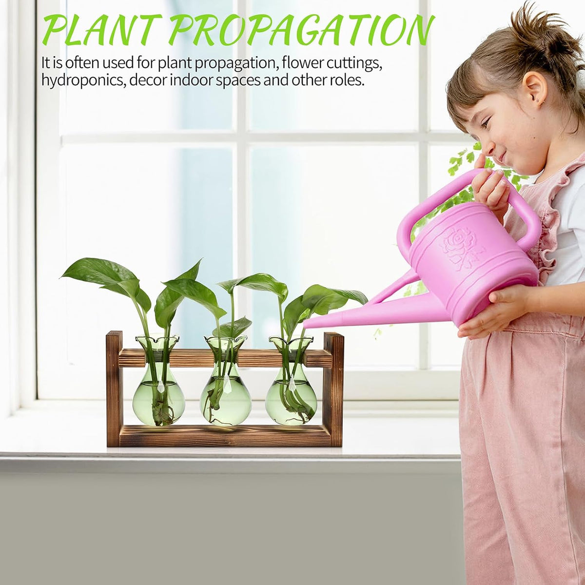 Plant Propagation Station Plant Terrarium Unique Birthday Gifts for Women Home Office Decor Planter