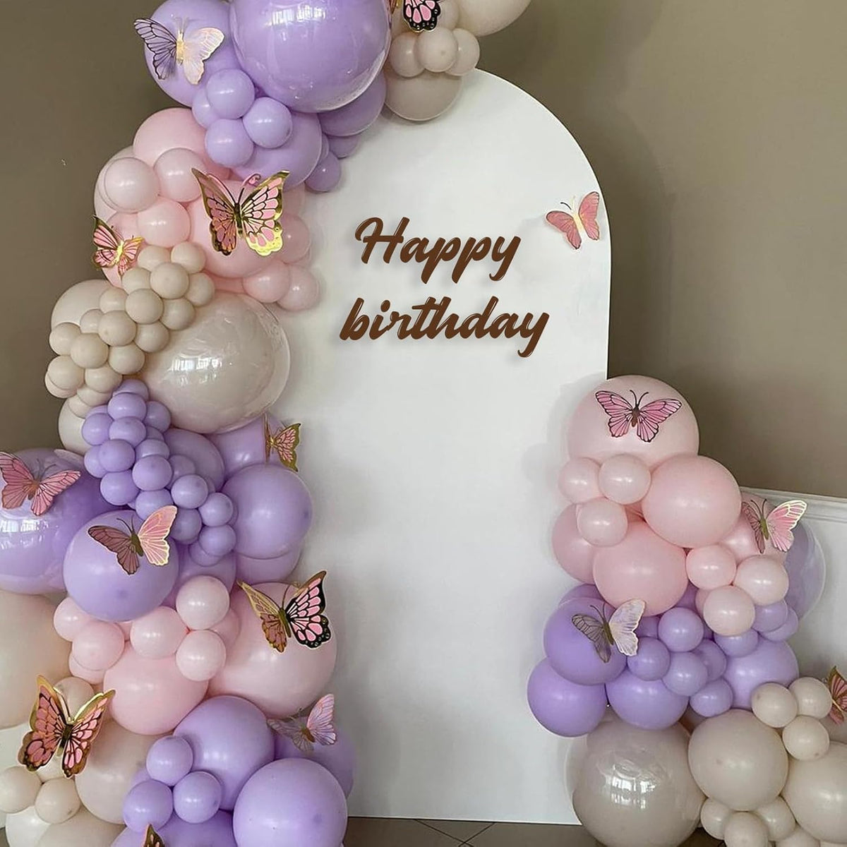 52 PCS 12 Inch Metallic Chrome Pink and Purple Latex Balloons for Girls Birthday, Baby Shower