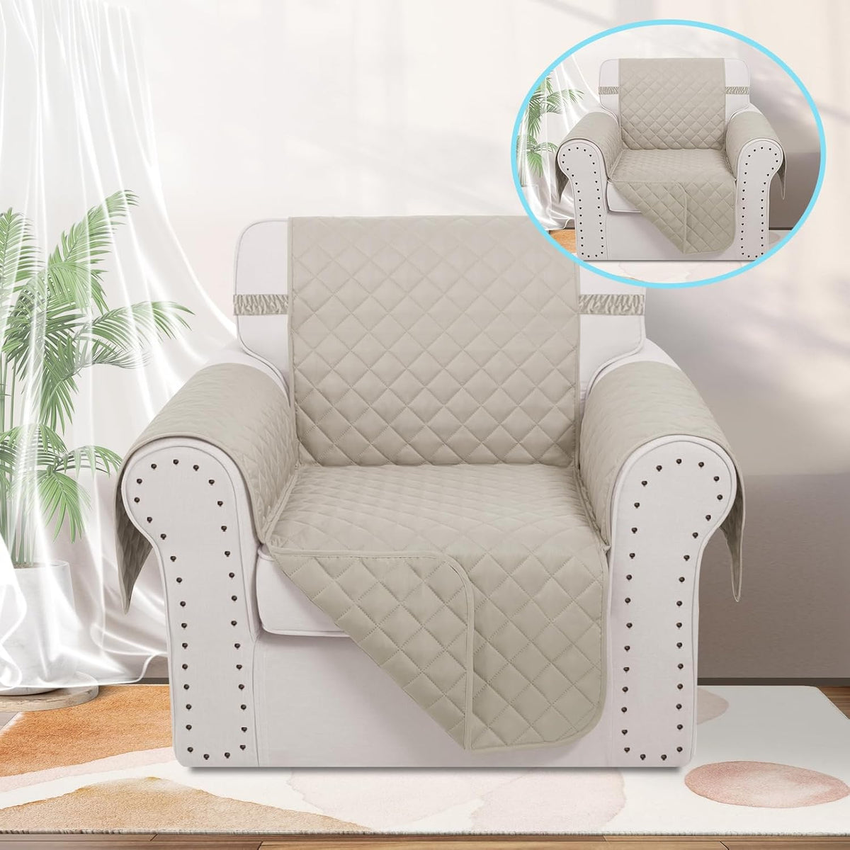 Recliner Chair Covers Reversible Sofa Couch Cover for Pets Lazy Boy Furniture