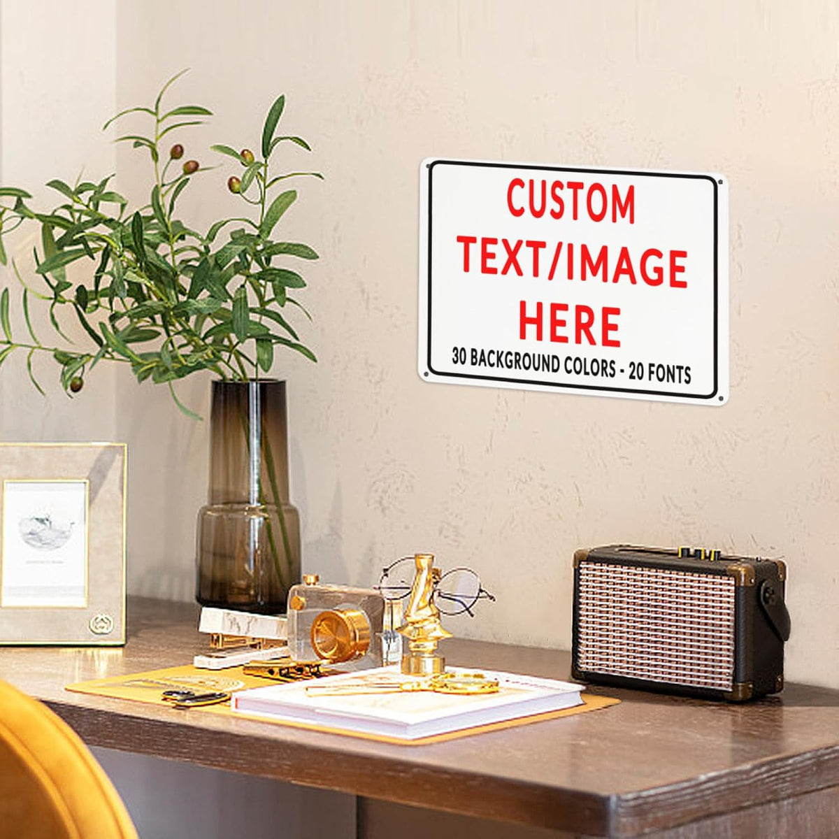 Custom Sign Personalized Custom Metal Sign, Customize For Office, Business, Workplace, Office