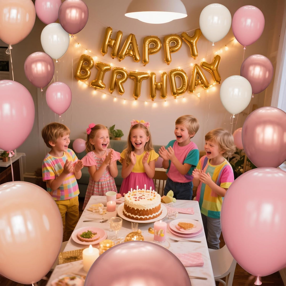 68 Pcs Retro Pink Nude Party Balloons 12Inch Dusty Pink Metallic Rose Gold Balloon Beige Blush
