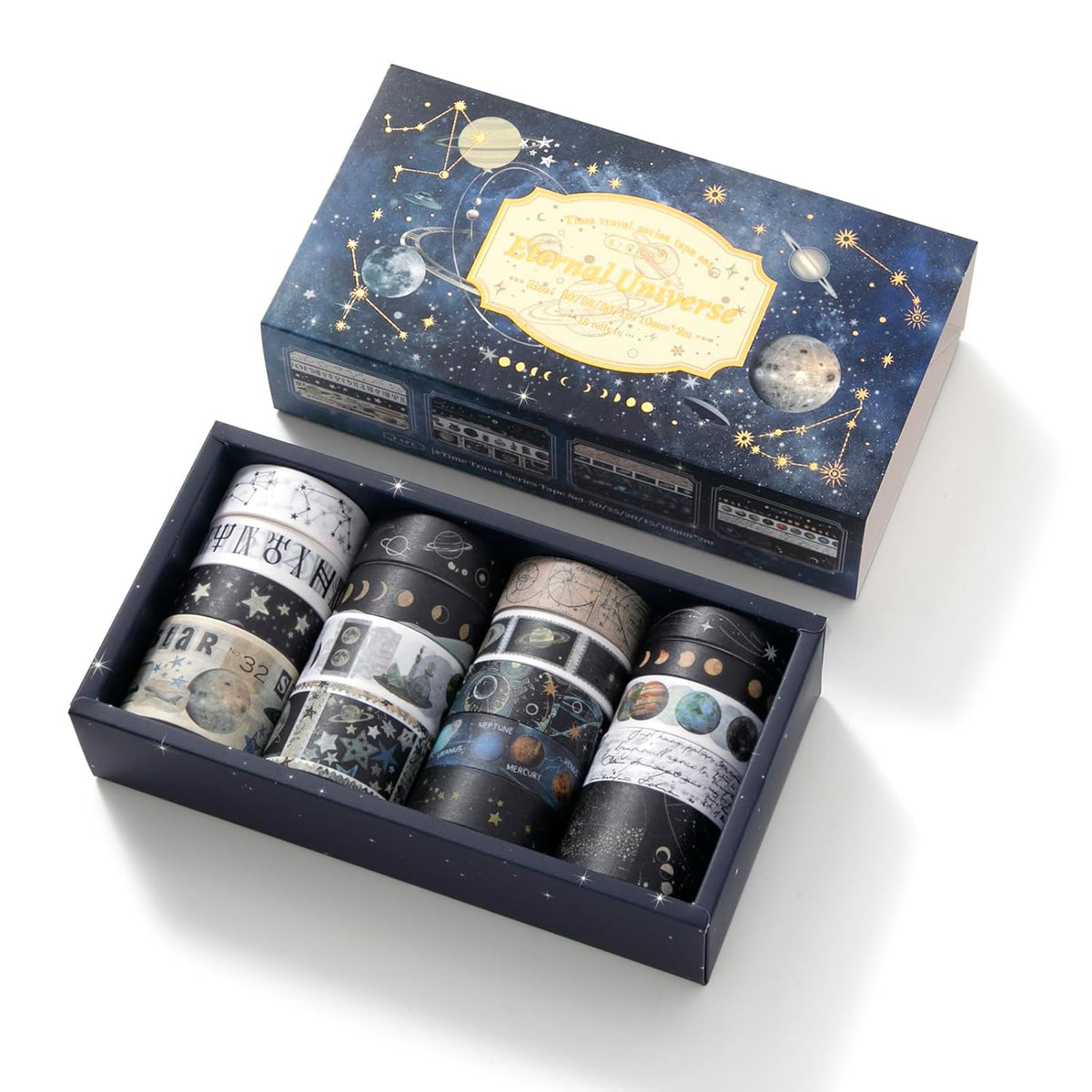 18 Rolls Celestial Washi Tape Set Galaxy washi Tape for Crafts and Journaling DIY washi Tape for