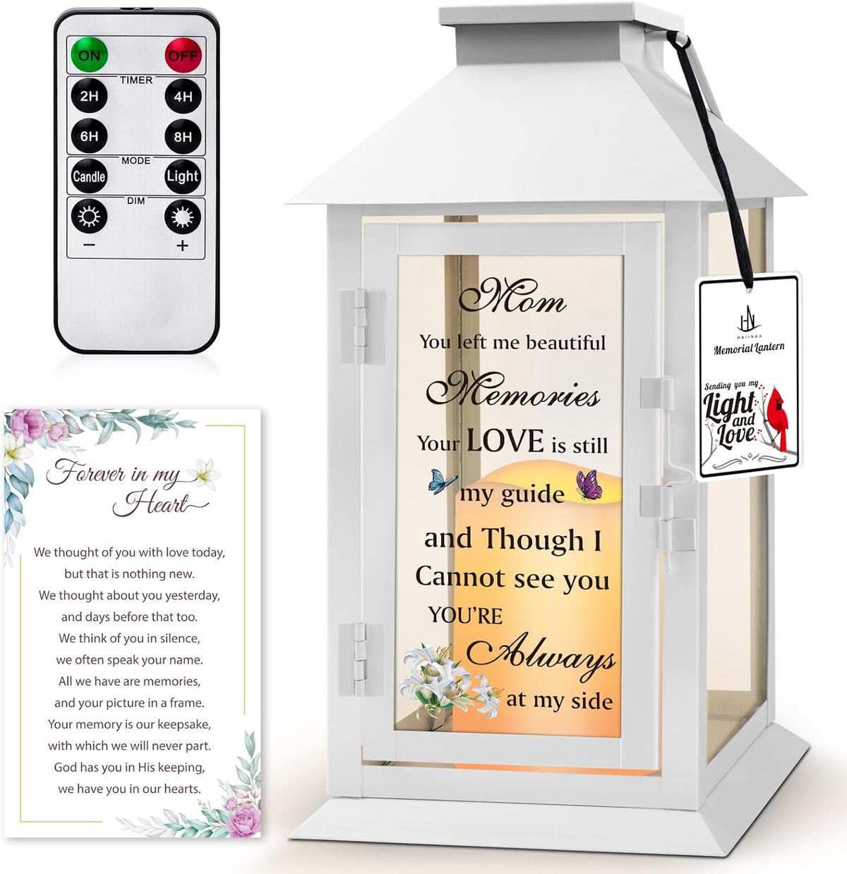Memorial Lantern Bereavement Gifts in Memory of Loved One Memorial Gifts for Loss of Mother