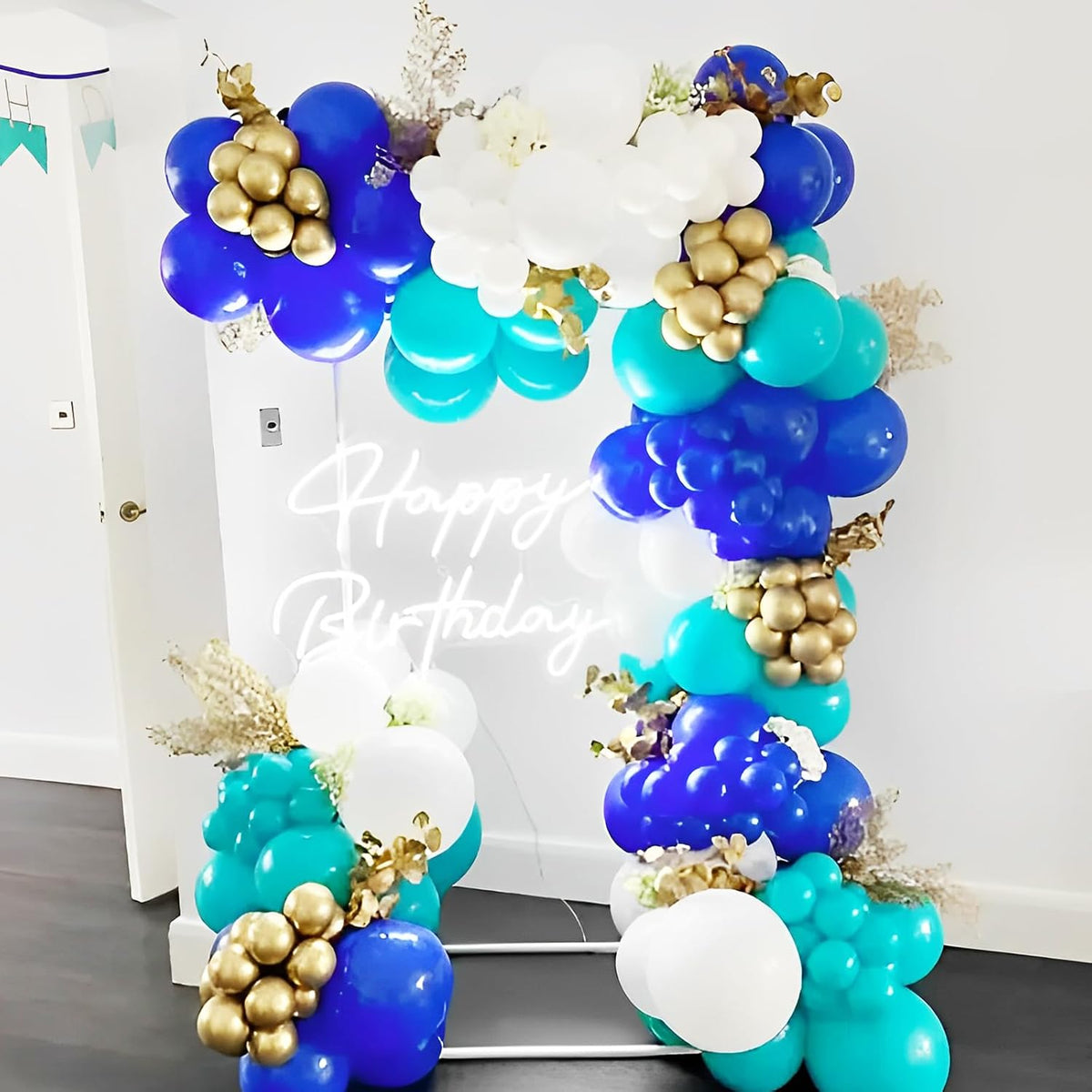 90pack Royal Blue Balloons Different Size 18/12/10/5 Inch Blue Balloon Garland Arch Kit for