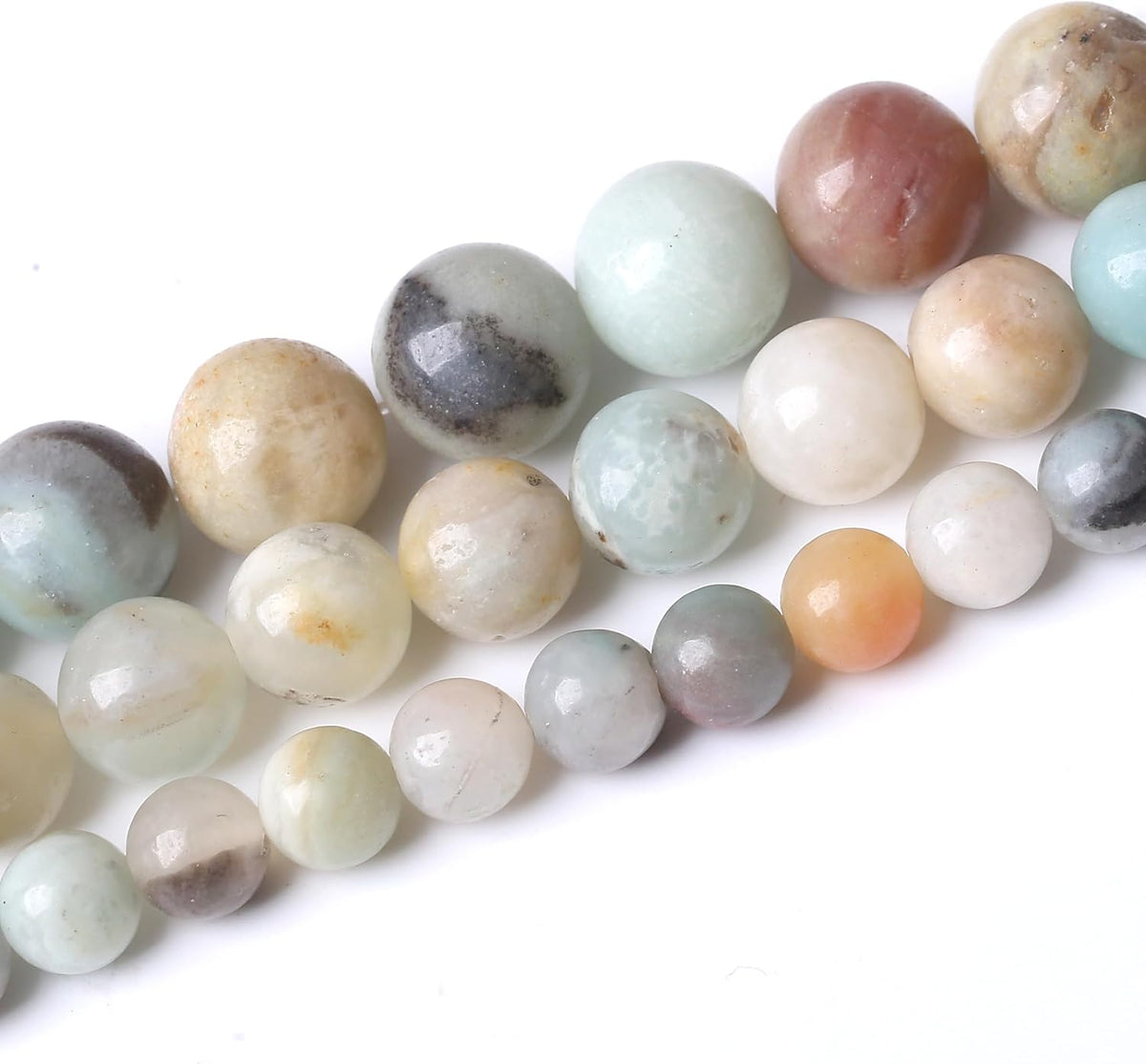 Fancy Stone Beads for Jewelry Making DIY Craft Gemstone Beads Kit (4mm, 88pcs) Smooth Healing