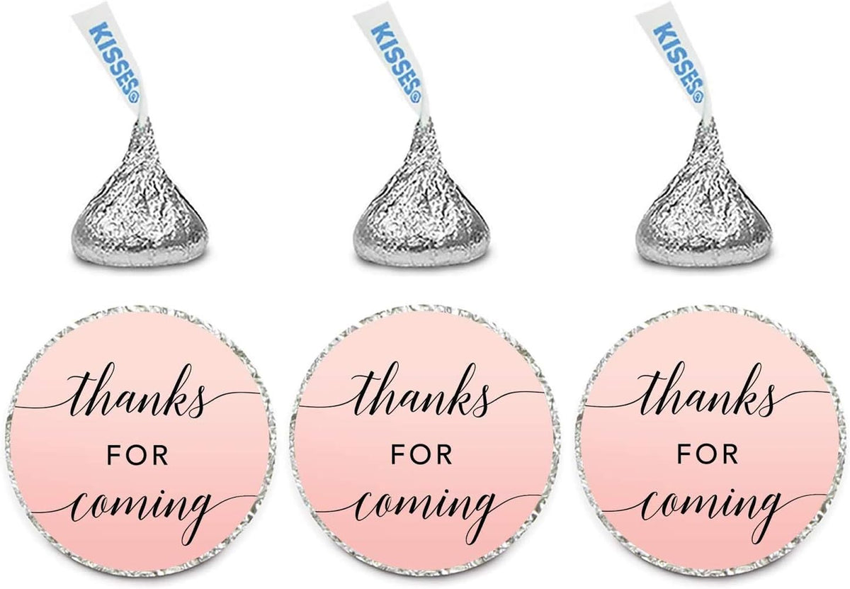 Andaz Press Blush Pink Rose Elegant Party Collection, Small Round Circle Label Stickers, Fits