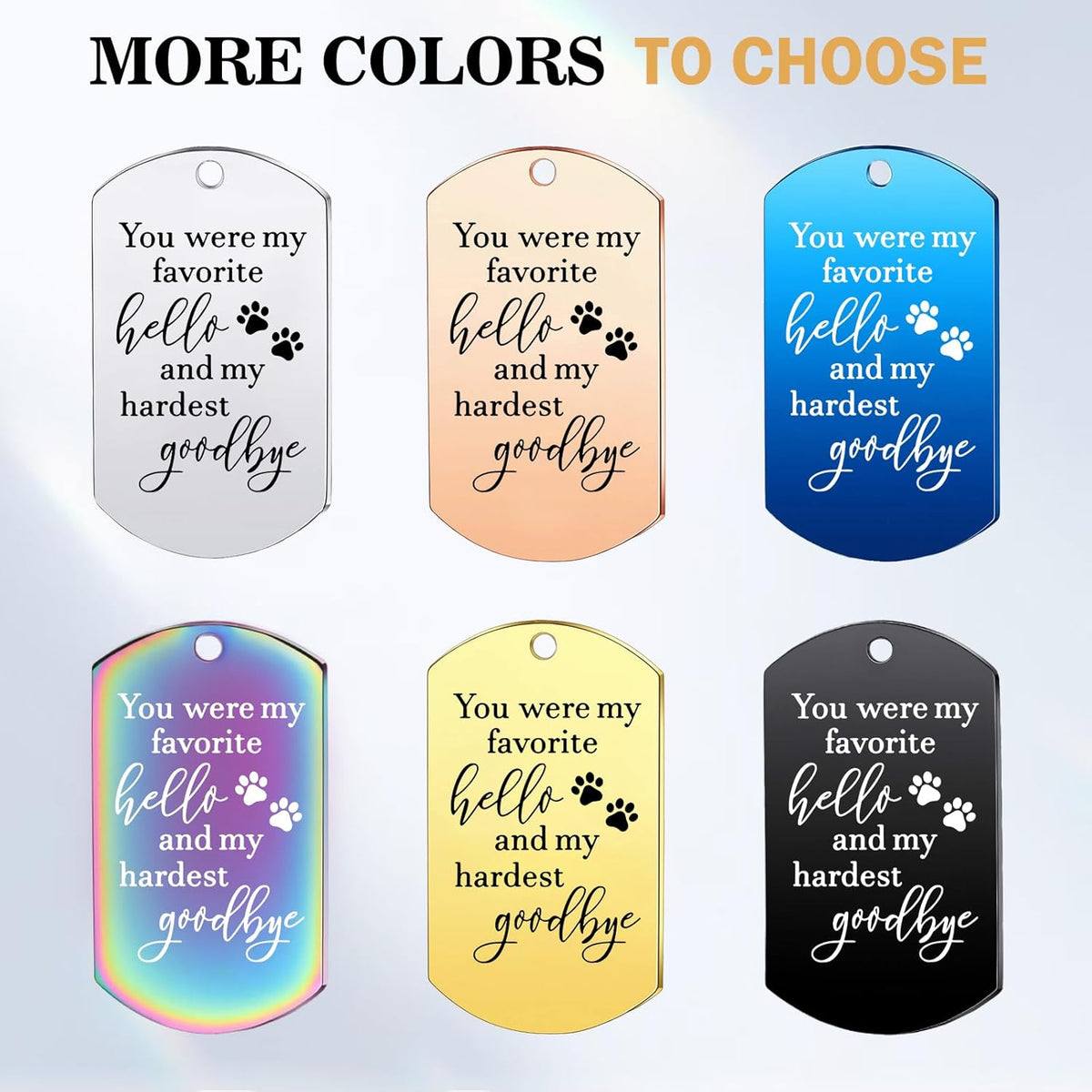 Funnylife Personalized Dog Memorial Photo Keychain Stainless Steel Custom Pet Memory Keychain Loss