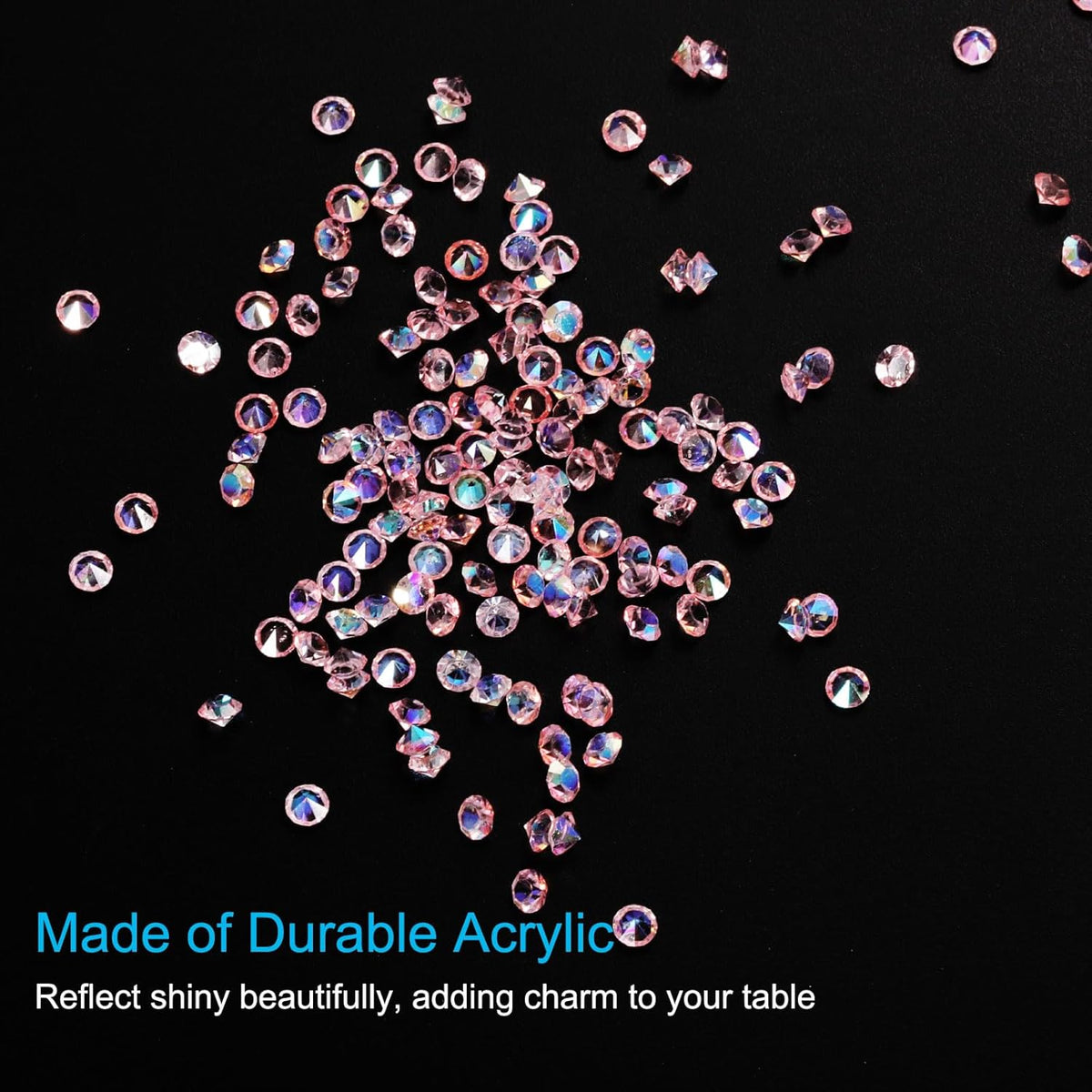 PATIKIL 14000Pcs Wedding Table Scatter Confetti Crystals 3mm Acrylic Diamonds Vase Fillers Gems for
