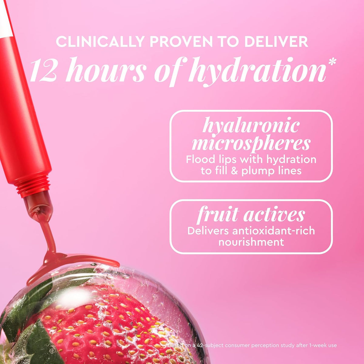 Glow Recipe Glass Balm Lip Treatment - 12Hr Hydrating Lip Balm & Moisturizer with Hyaluronic Acid