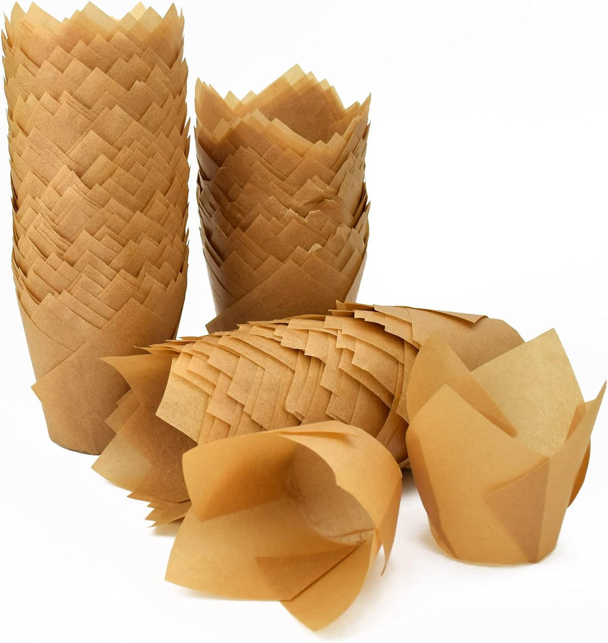 200pcs Tulip Cupcake Liners, Standard Greaseproof Paper Baking Cups Muffin Liners Holders Perfect
